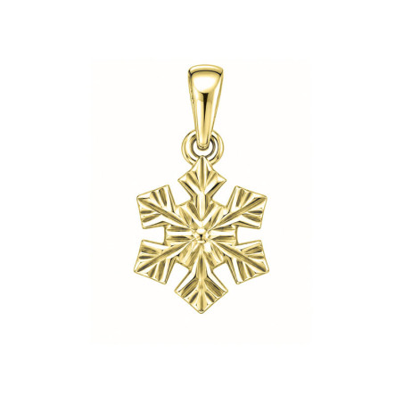 Pendentif flocon de neige - Or 14 carats jaune ou gris - Atelier 1924 - Patrimoine Vivant Français 