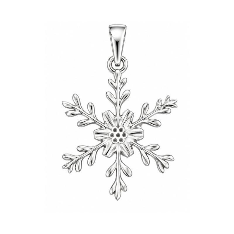 Pendentif flocon de neige - Argent - Atelier 1924 - Patrimoine Vivant Français 