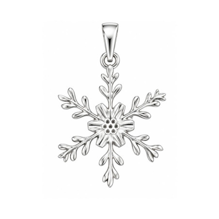 Pendentif flocon de neige - Argent - Atelier 1924 - Patrimoine Vivant Français 