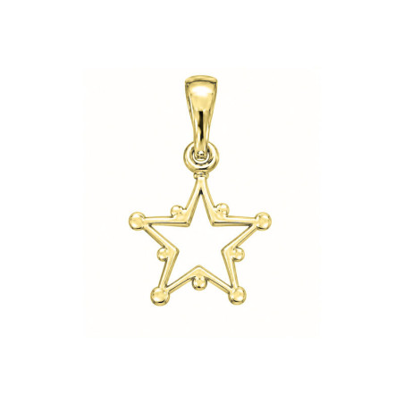 Pendentif Étoile d’hiver - plaqué Or jaune ou rose - Atelier 1924 - Patrimoine Vivant Français 