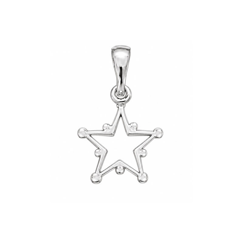 Pendentif Étoile d’hiver - Argent - Atelier 1924 - Patrimoine Vivant Français 