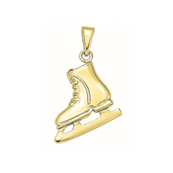 Pendentif patin à glace - Or 18 carats jaune, gris ou rose – Atelier 1924 - Patrimoine Vivant Français Couleur Or:Jaune