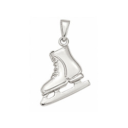 Pendentif patin à glace - Argent - Atelier 1924 - Patrimoine Vivant Français 