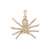 Pendentif araignée mygale   – Or 18 carats jaune, gris ou rose – Atelier 1924 - Patrimoine Vivant Français  - 29 MM Couleur Or:G