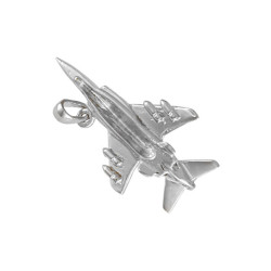 Pendentif avion de chasse - Argent - Atelier 1924 - Patrimoine Vivant Français 