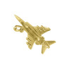 Pendentif avion de chasse - Or 9 carats jaune ou gris - Atelier 1924 - Patrimoine Vivant Français 