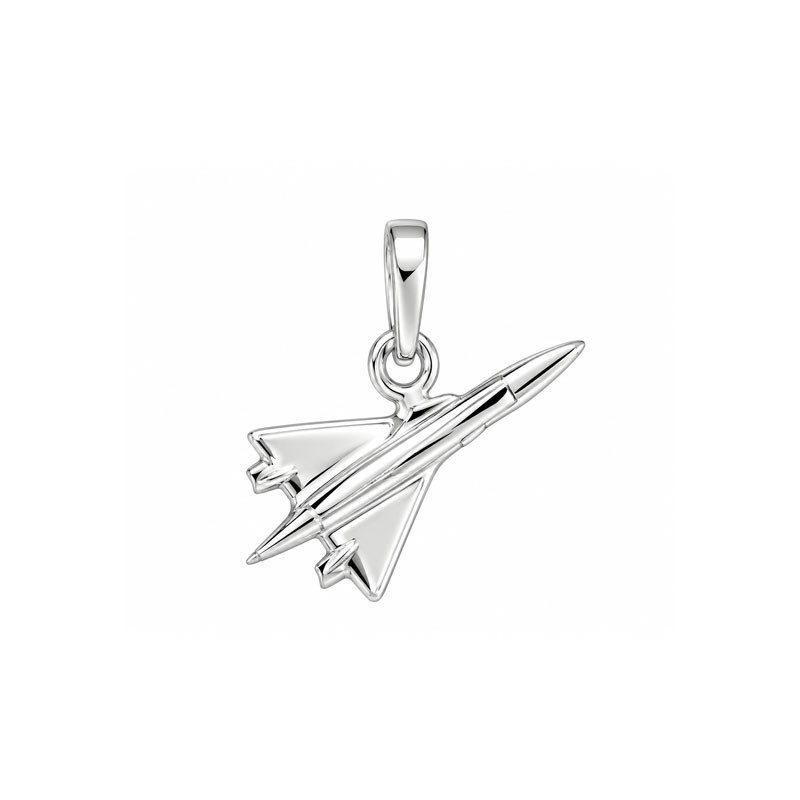Pendentif Avion Bel Oiseau Blanc - Argent - Atelier 1924 - Patrimoine Vivant Français 