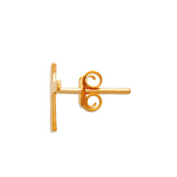 copie de Boucles d'oreilles croix plaqué or 