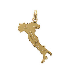 Pendentif Italie plaqué or - 32 MM - La Petite Française