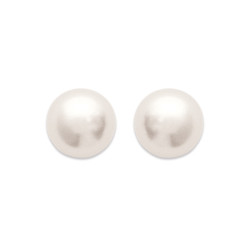 Boucles d'oreilles perle blanche plaqué or - 4 mm– Haute fantaisie · Design Français depuis 1954 
