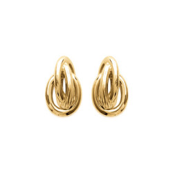 Boucles d'oreilles forçat plaqué or - La Petite Française