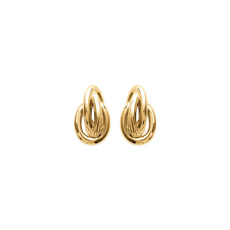 Boucles d'oreilles forçat plaqué or - La Petite Française