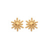 Boucles d'oreilles soleil - plaqué or - Haute fantaisie - Design Français depuis 1954 