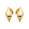 Boucles d'oreilles coquillage Conque plaqué or  - Bijouterie La Petite Française