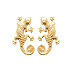 Boucles d'oreilles Iguane  plaqué or  - Bijouterie La Petite Française