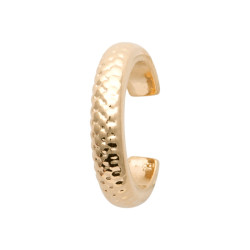 Bague d'oreille martelée plaqué or  - Bijouterie La Petite Française