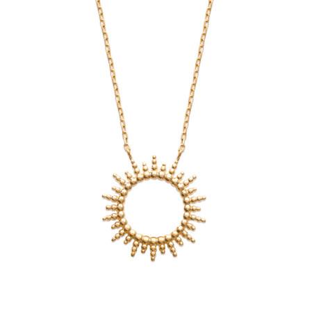 Collier soleil - Plaqué Or - Haute fantaisie - Design Français depuis 1954 