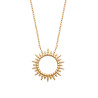 Collier soleil - Plaqué Or - Haute fantaisie - Design Français depuis 1954 