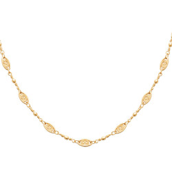 Collier filigrane - Plaqué Or - Haute fantaisie - Design Français depuis 1954 