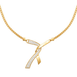 Collier noeud - Plaqué Or - Haute fantaisie - Design Français depuis 1954 