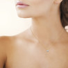 Collier solitaire zirconium -  5 MM - Plaqué Or – Haute fantaisie · Design Français depuis 1954 