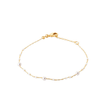 Bracelet multi-perles - Plaqué Or – Haute fantaisie · Design Français depuis 1954 